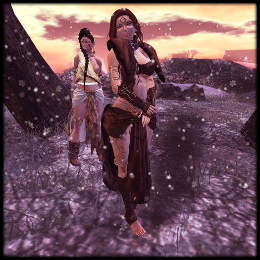 And the snow comes..